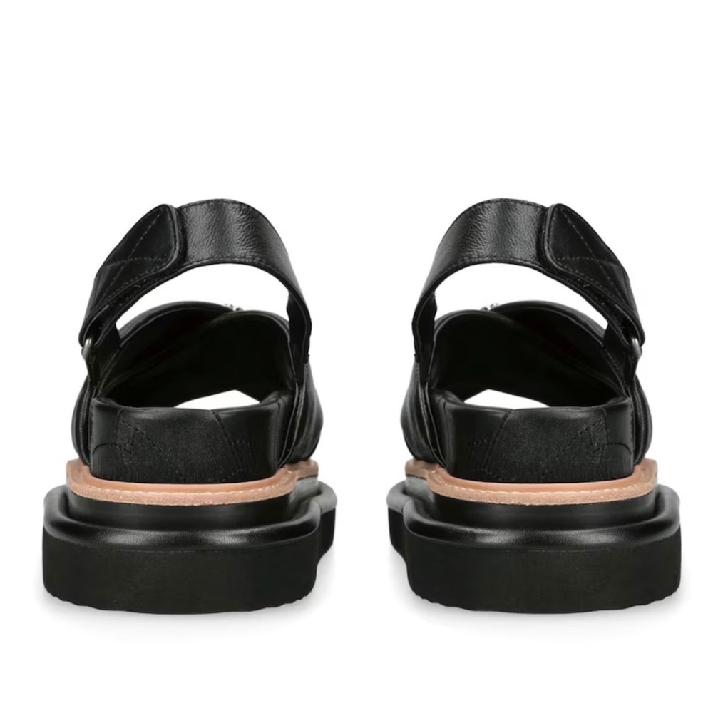 Kurt Geiger Orson Sandals Women 39 Black Excellence Crystal Eagle Head Platform - Picture 5 of 8